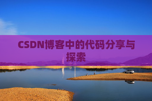 CSDN博客中的代码分享与探索